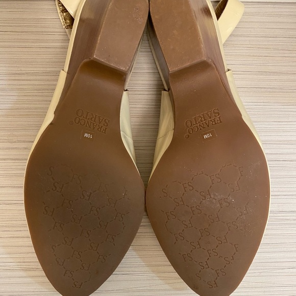 Franco Sarto Patent Leather Wedge Slingback Pumps - Picture 4 of 11